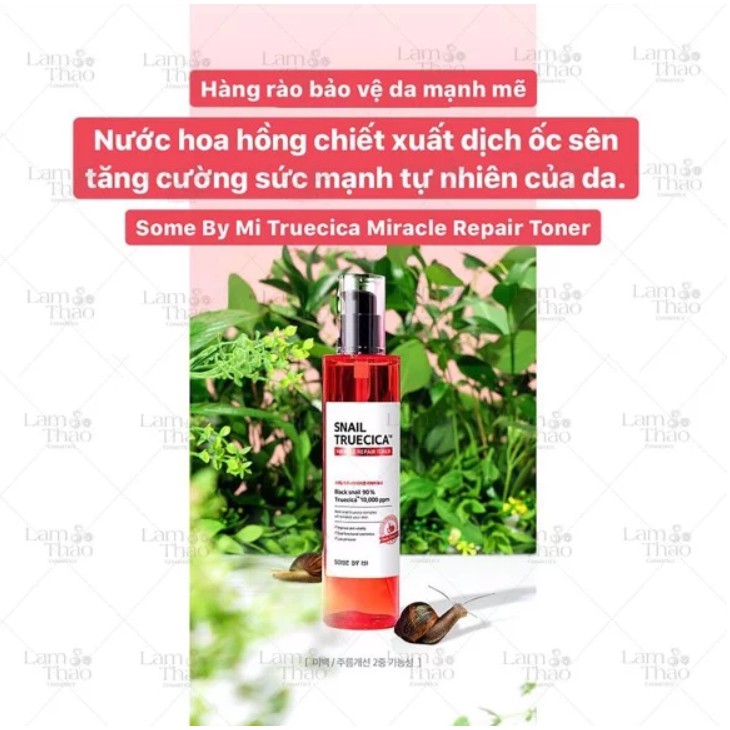 Nước Hoa Hồng Some By Mi Snail Truecica Miracle Repair Toner 135ml