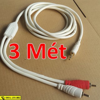 Dây 3.5 ly ra 2 AV Bông Sen dài 3 Mét