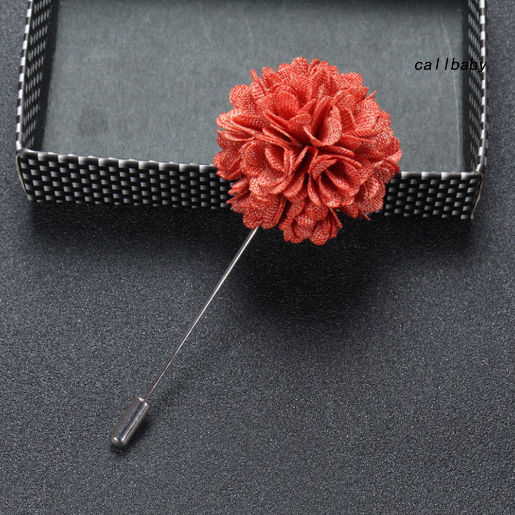 Trâm cài ve áo vest hình bông hoa phong cách lịch lãm cho nam