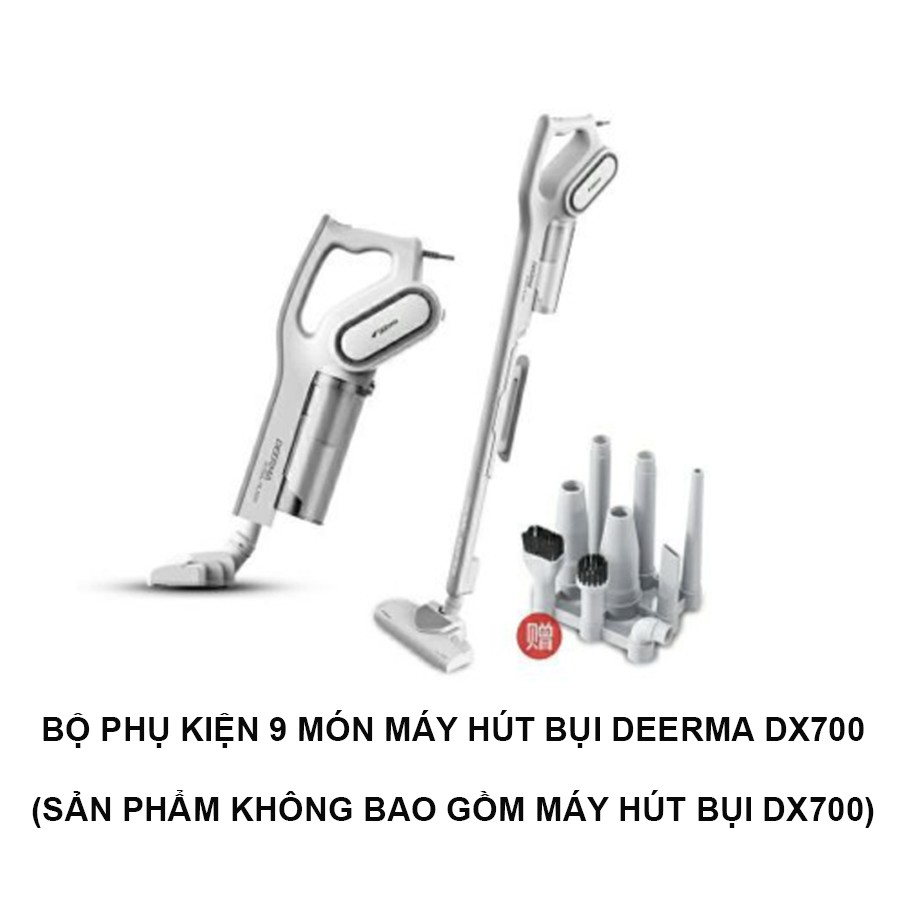 [Mã ELORDER5 giảm 10K đơn 20K] Bộ 9 Đầu Hút Dành Cho Máy Hút Bụi DEERMA DX700/DX700s