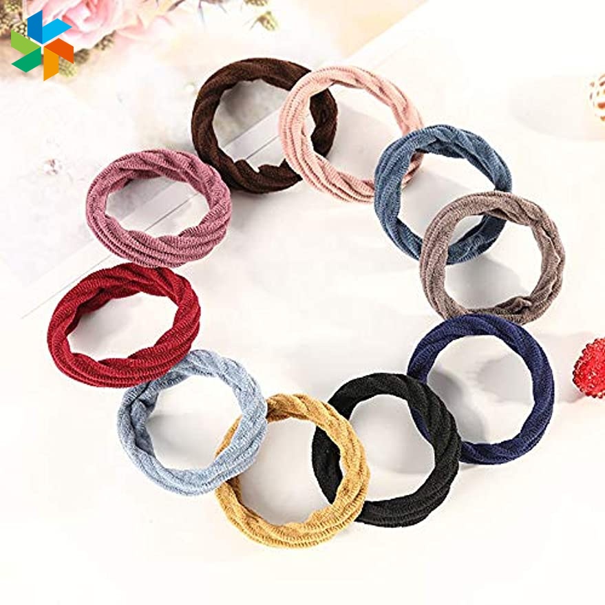 Set 40 dây buộc tóc co giãn phong cách Hàn Quốc thời trang dành cho nữ