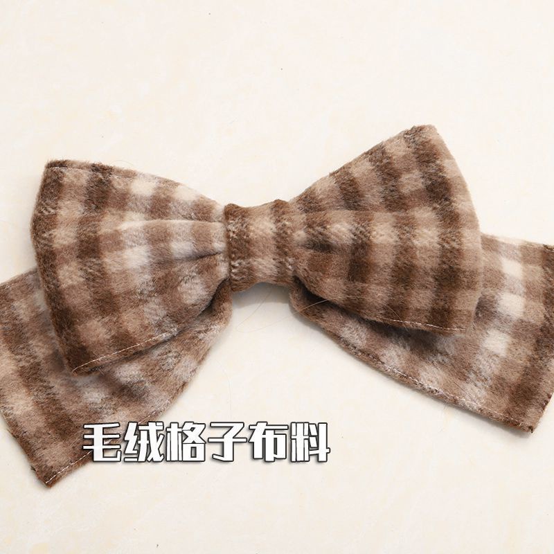 Mũ Beret Họa Tiết Sọc Caro Đính Nơ To Thời Trang Mùa Đông Theo Phong Cách Nhật Bản Cho Nữ Dễ Thương