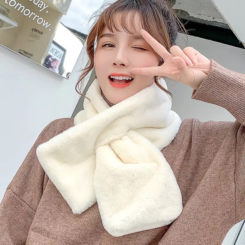Khăn quàng cổ lông thỏ siêu ấm Angora