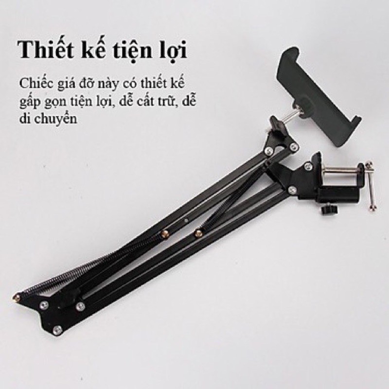 Giá Đỡ Điện Thoại và Máy Tính Bảng Kẹp Đầu Giường