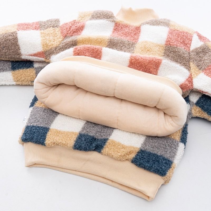 Áo len caro lót bông  cho bé trai & bé gái cao từ 90-160cm, nặng 10-40kg