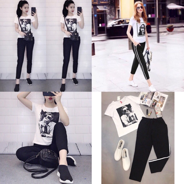 Bộ thun Cô gái H&M