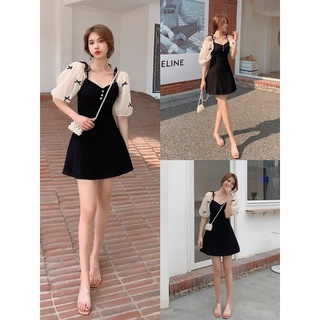 Đầm phối nơ thời trang nữ Big size