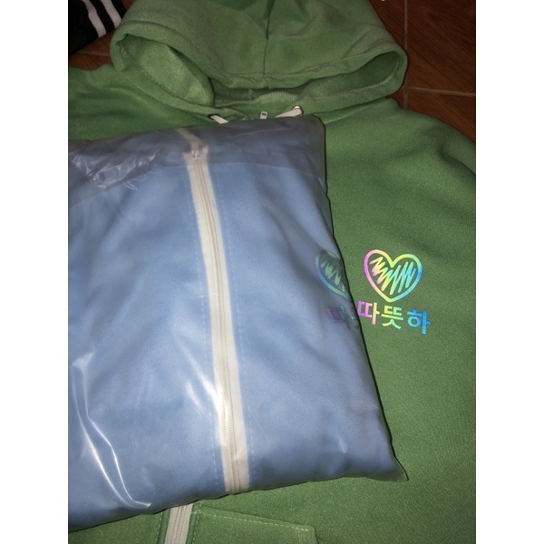 Áo Hoodie Kéo Khóa Zip Trái Tim Phản Quang Màu Xanh Đậu chất vải nỉ cotton Áo khoác form thụng tay bồng nam nữ unisex | BigBuy360 - bigbuy360.vn