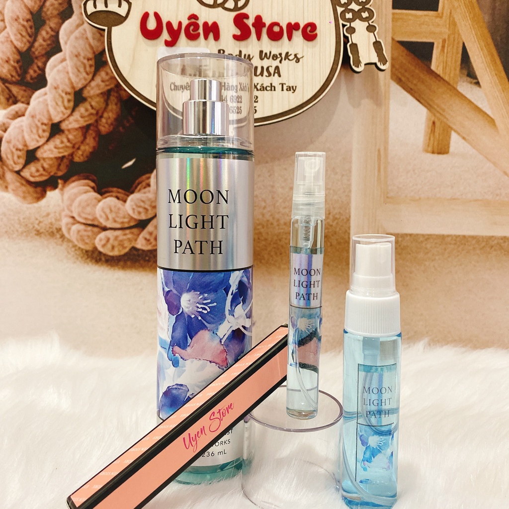 TRAVEL SIZE MOON LIGHT PATH - Xịt Thơm Toàn Thân Body Mist Bath &amp; Body Works