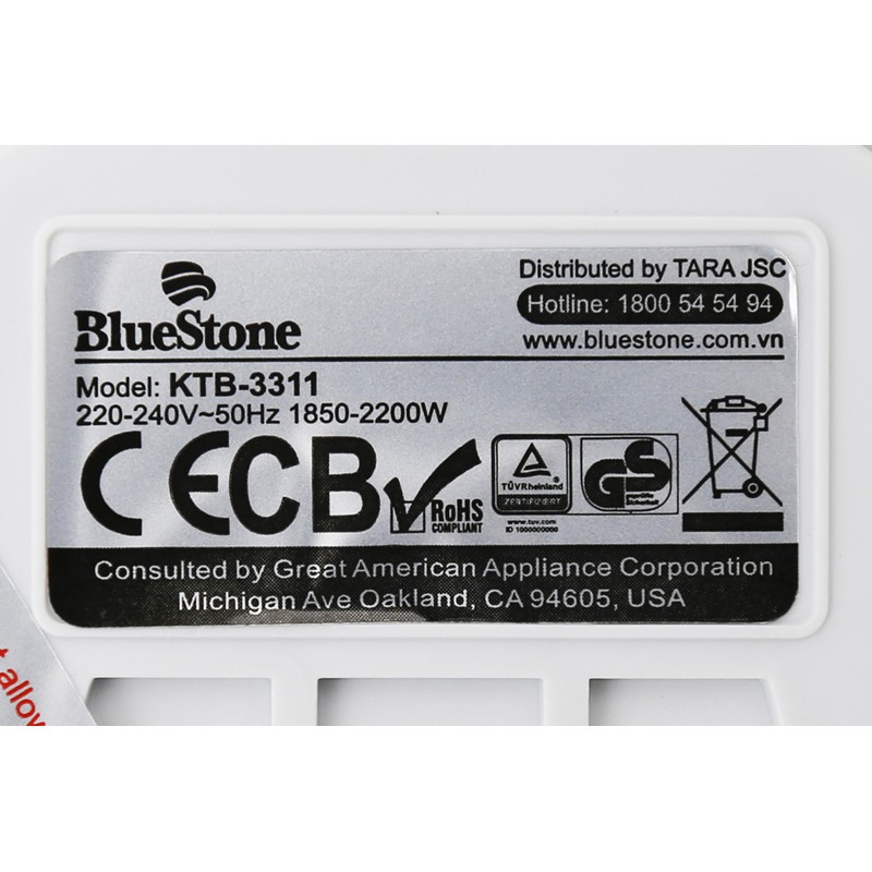 Ấm siêu tốc Bluestone KTB-3311 Hàng chính hãng