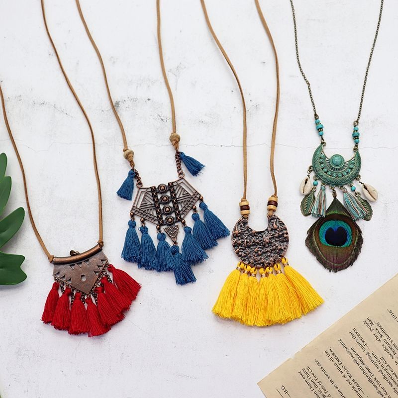 Vòng Cổ Bohemian Dáng Dài Phong Cách Dân Tộc Thời Trang Mới 2022