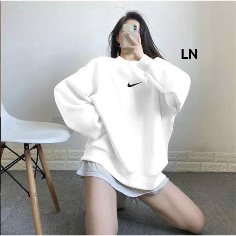Áo Sweater dấu phẩy dài tay; ÁO sw Nữ form rộng