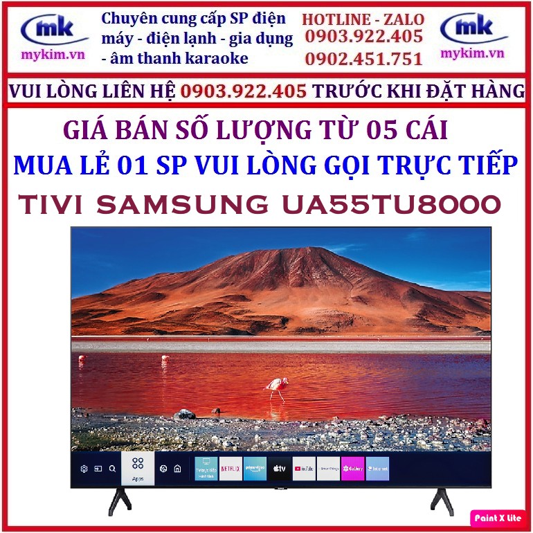 GIÁ BÁN SỐ LƯỢNG TỪ 05 CÁI : TIVI SAMSUNG 55 INCH 55TU8000 , HÀNG CHÍNH HÃNG , MỚI 100%