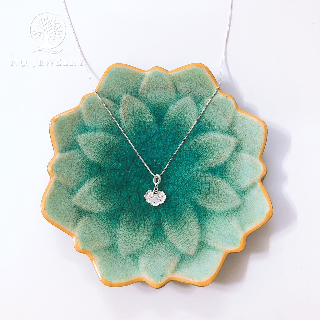 Charm bạc mặt khóa như ý treo - Ngọc Quý