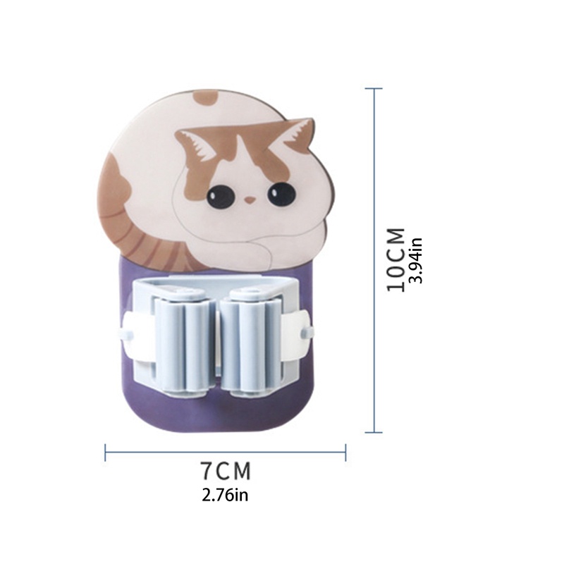 Móc Treo Cây Lau Nhà Gắn Tường Hình Mèo Dễ Thương Đa Năng
