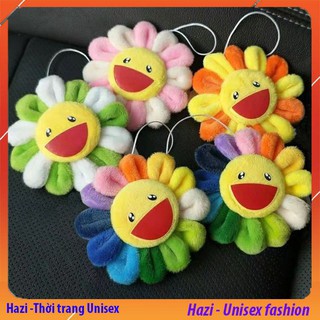 Hoa bảy màu dễ thương cài áo balo túi