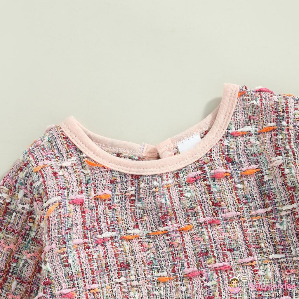 Bộ Áo Liền Quần Tam Giác Tay Dài Cổ Tròn Thời Trang Cho Bé 0-24 Tháng Tuổi