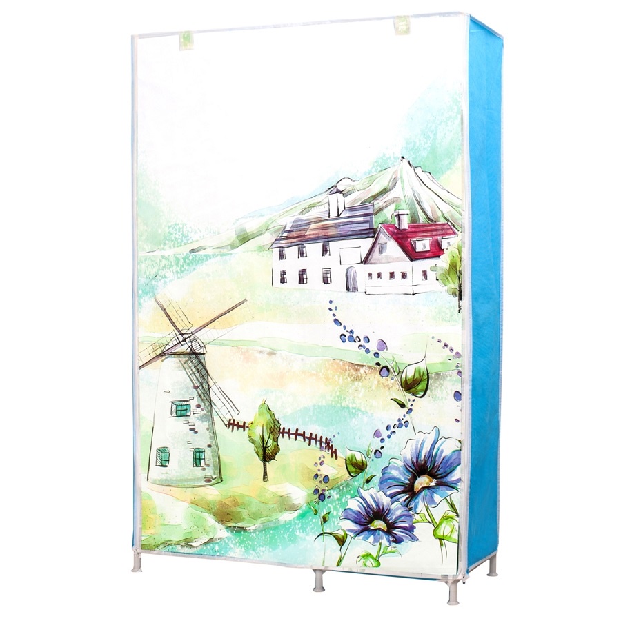 Tủ Vải THANH LONG Z100 | Kích thước 100 x 42 x 160 (cm) | Lớp vỏ áo bằng vải không dệt bền đẹp - Khung sắt chịu lực tốt