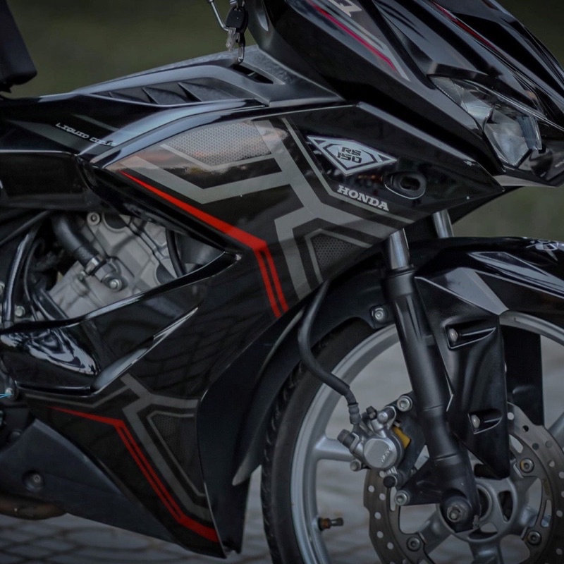 Tem winner X rs 150r dán xe đen