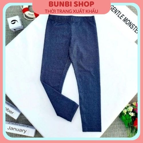 Quần legging giả Jean bé trai,bé gái co giãn 4 chiều cực đẹp,hàng việt nam xuất khẩu chuẩn