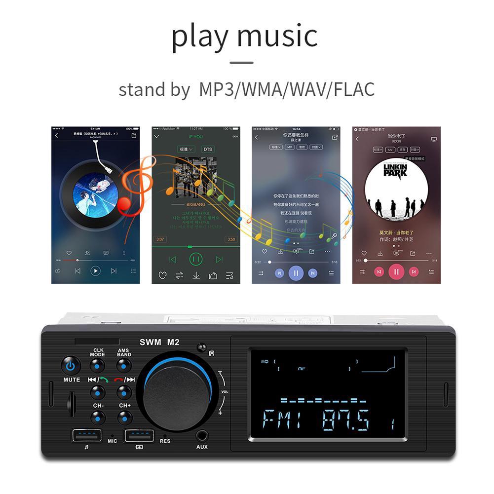 Máy nghe nhạc MP3 trên xe kết nối Bluetooth có remote điều khiển