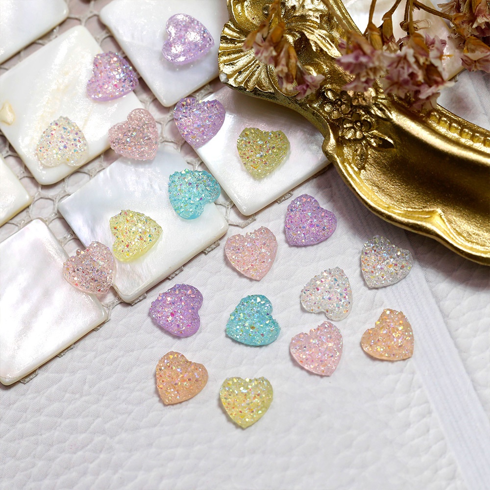 Set 20 Charm trái tim, tuần lộc, charm hồ ly trang trí móng