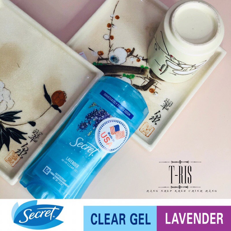 [USA] Lăn gel khử mùi Secret Fresh Lavender dạng Gel( Trong suốt- khô thoáng) 73g- Nhập khẩu chính hãng USA- Giá tốt