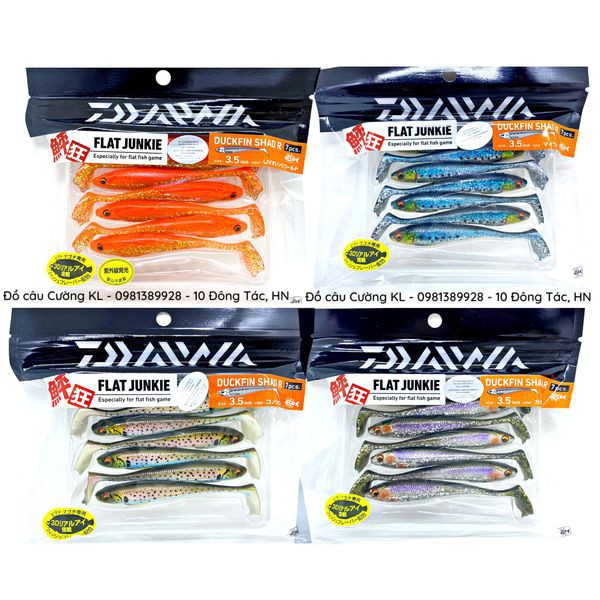 Mồi mềm câu cá Daiwa Flat Junkie (89mm-6g)