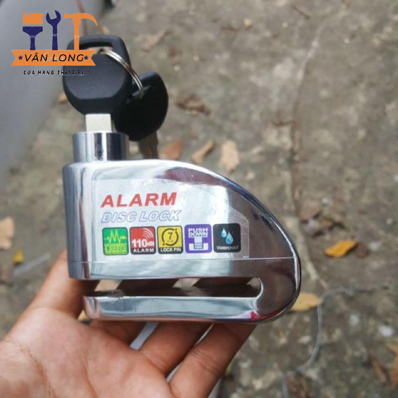 Ổ Khoá Đĩa Xe Máy Báo động chống trộm ALARM