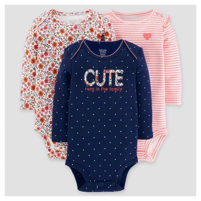 Set 4 body Carter bé gái