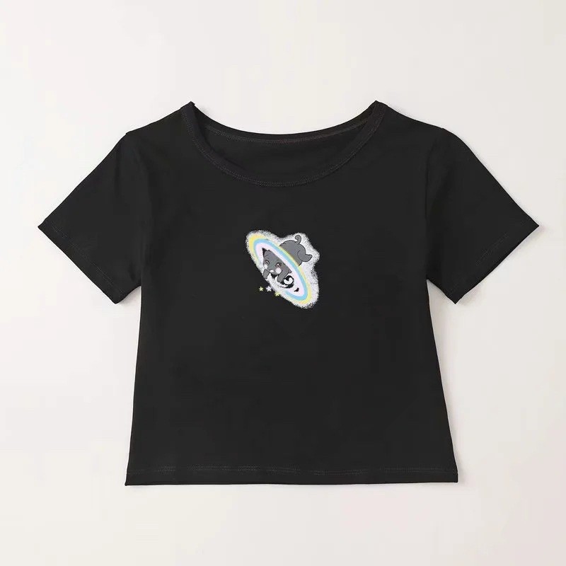 croptop mèo cầu vòng