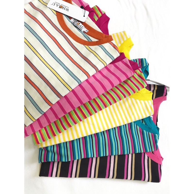 ÁO THUN SỌC TAY NGẮN