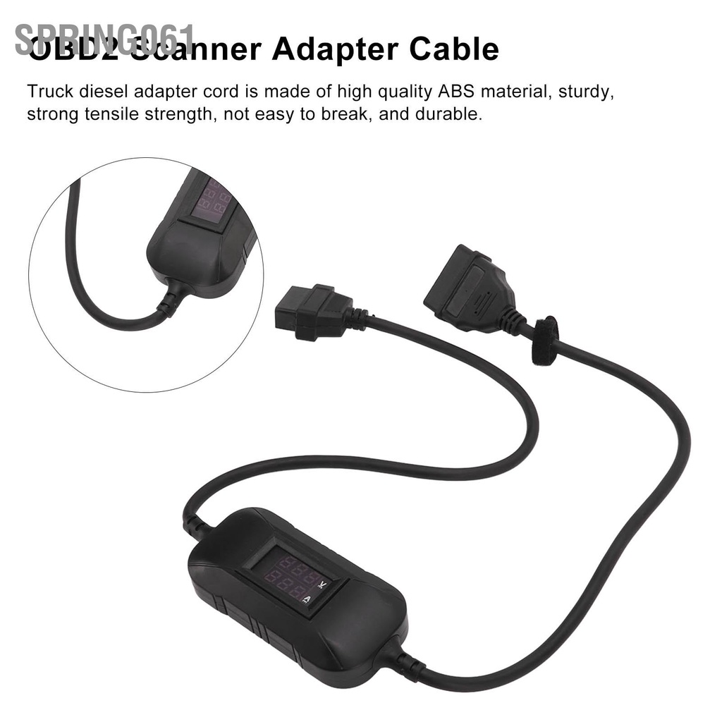 [Hàng sẵn] Cáp chuyển đổi máy quét 12‑24V OBD2 Fit X431 Easydiag 2.0 / 3.0 GOLO ABS Chịu nhiệt cho xe tải hạng nặng Diesel【Spring061】