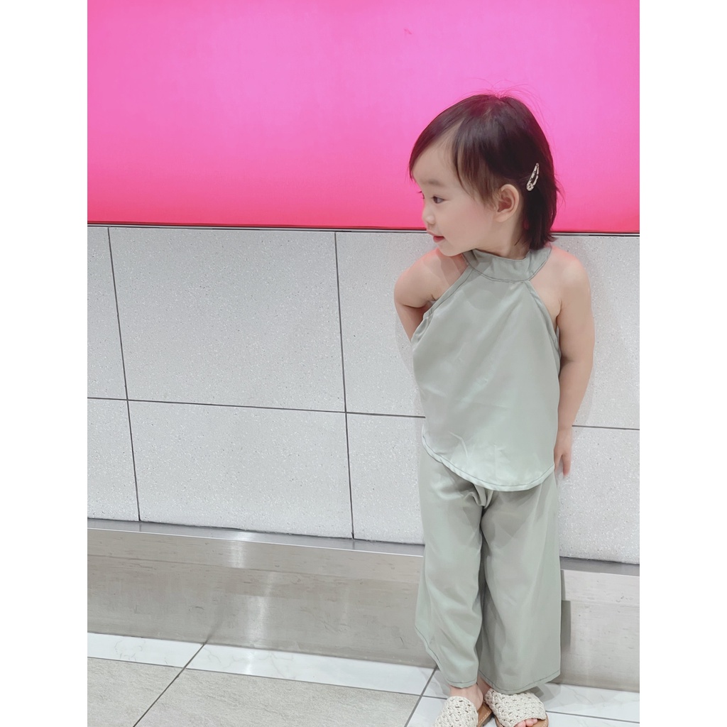 Set yếm đồ bộ bé gái BATALA KIDS, set yếm kiểu bé gái thiết kế phong cách đi biển đi chơi cho bé từ 10-22kg YEMBT01