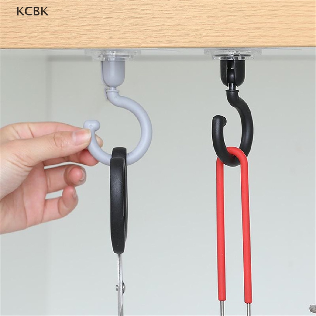 KC Ceiling Rotary Hook Strong Hook Household Multifunction Adhesive Hook Kitchen BK