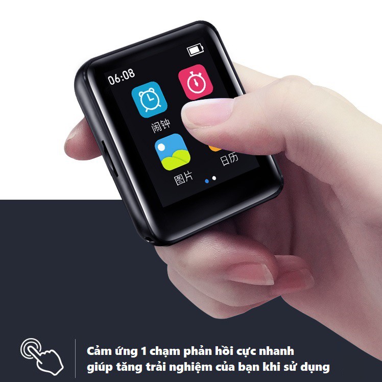 Máy nghe nhạc MP3 Bluetooth cao cấp Ruizu M9 - Hifi Music Player Ruizu M9 - Màn hình cảm ứng 1.8inch