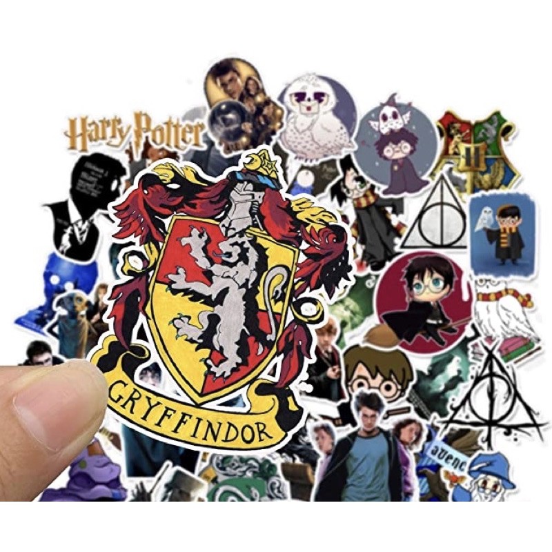 combo 30-60 sticker harry postter decal ép lụa bóc dán/ hình dán harry postter