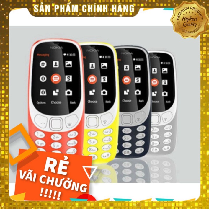 Điện thoại Nokia mini siêu nhỏ 3310 2 sim,sóng khỏe,loa to hỗ trợ blutooth,mp3,thẻ nhớ SD