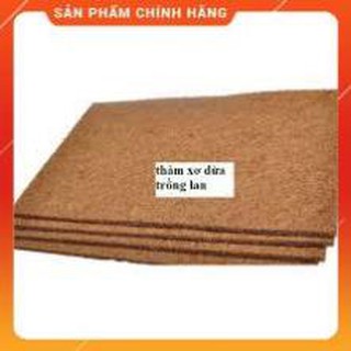 Thảm xơ dừa ép kích thước 50x50 cm, giá thể giữ ẩm cho cây trồng chậu.