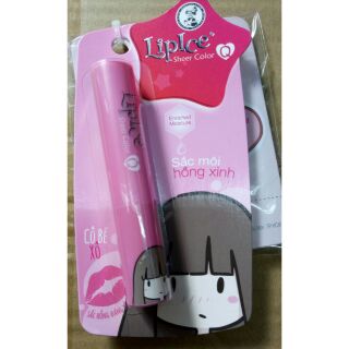 Son dưỡng LIPCE SHEER COLOR Q phiên bản cô bé Xô dễ thương tặng 1 gương trang điểm lipce
