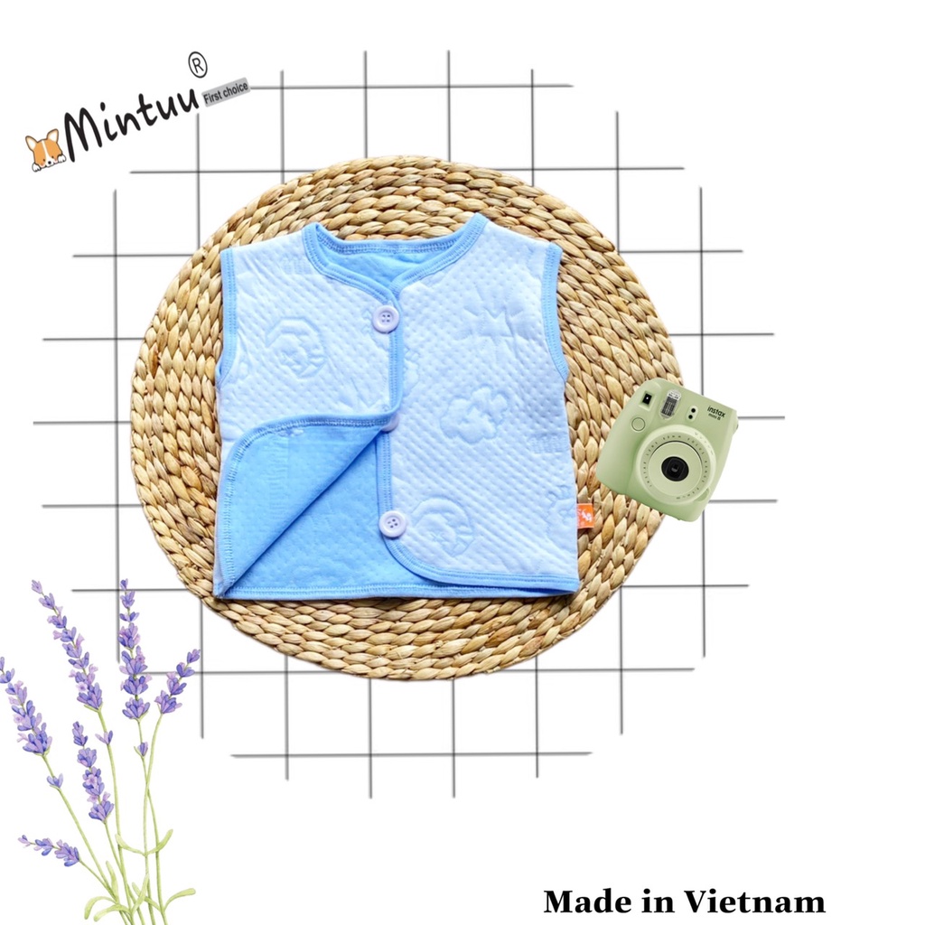 Áo gile trần bông nhãn hiệu Mintuu dành cho trẻ em từ sơ sinh đến 4 tuổi