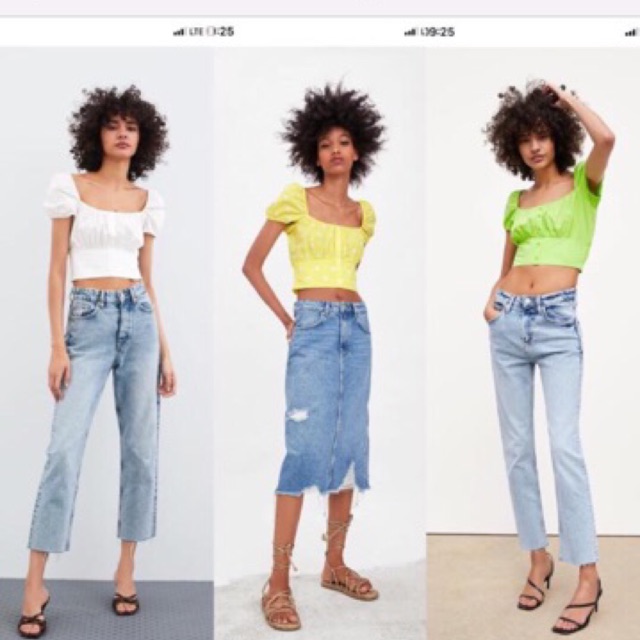 Áo crop top của zara .màu vàng chanh size xs .new mói giật tag.pass450.000