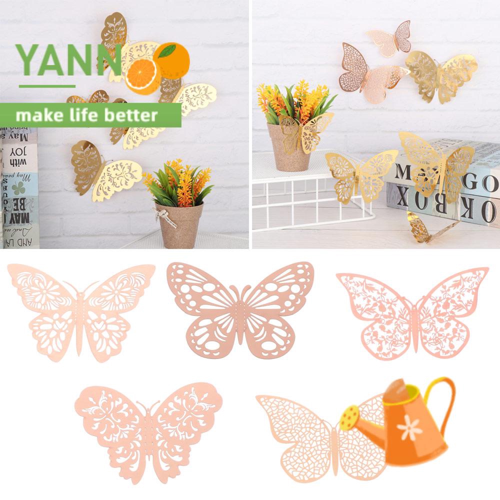 Set 12 Bướm 3d Trang Trí Tiệc Cưới