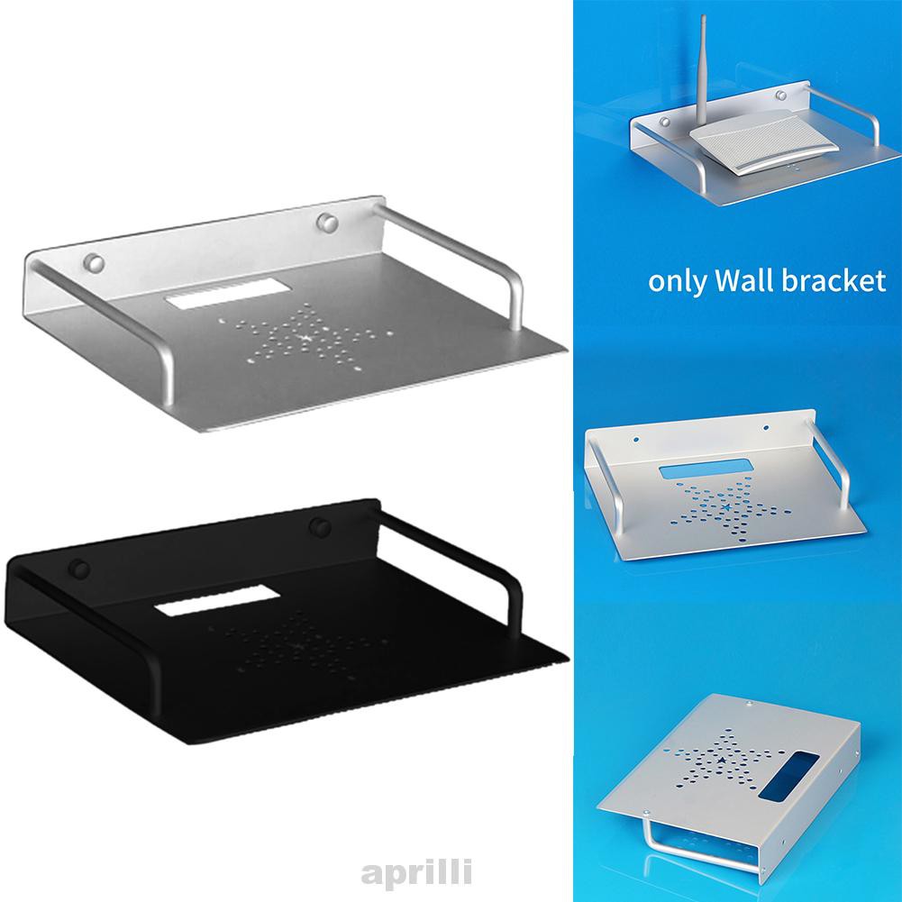 Home Holder Practical Aluminum Accessories Space Saving Single Layer DVD Player Mini PC TV Box Shelf