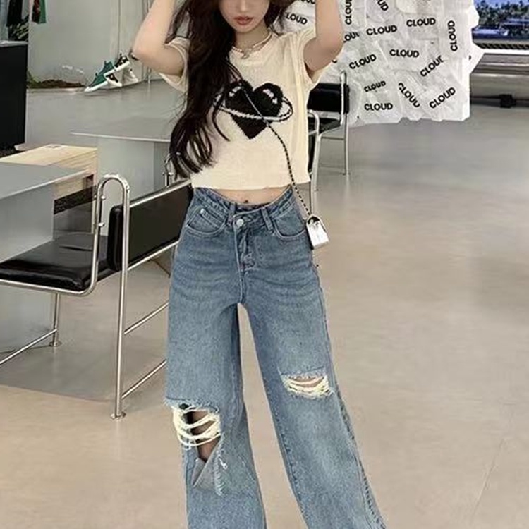 SUXI Áo Dệt Kim Tay Phồng Ngắn Dáng Ôm Phong Cách Vintage Thời Trang Cho Nữ