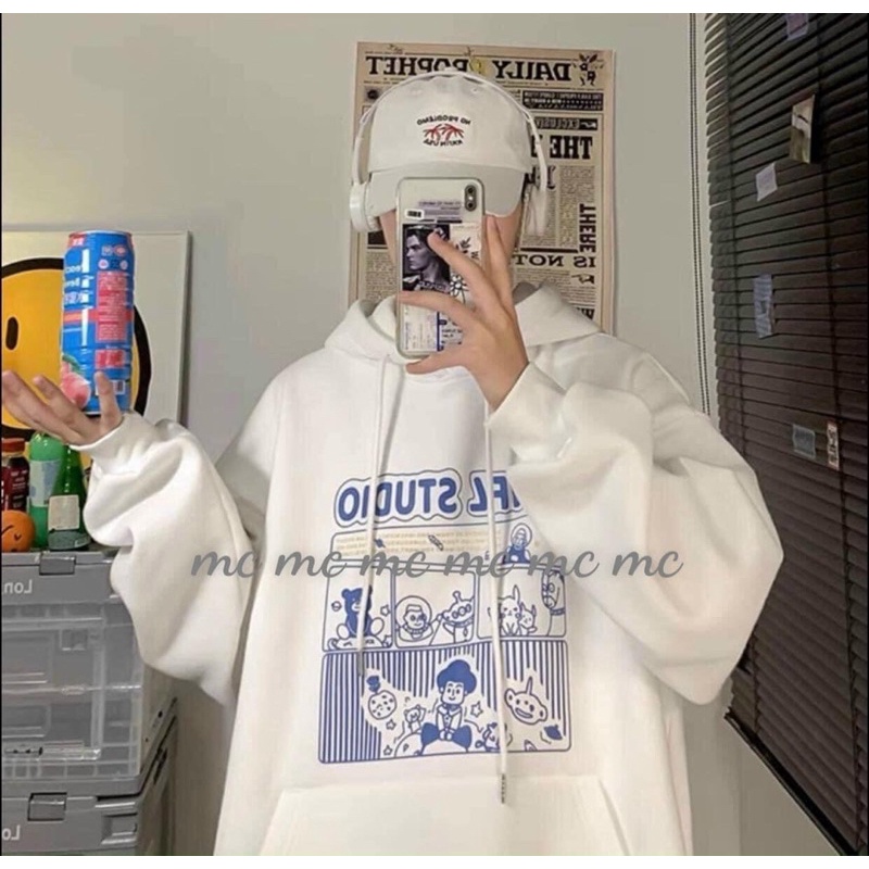 [Ảnh Thật] Áo hoodie Hoạ Tiết Áo hoodie bằng cotton tay dài có mũ trùm họa tiết phong cách Hàn Quốc | WebRaoVat - webraovat.net.vn