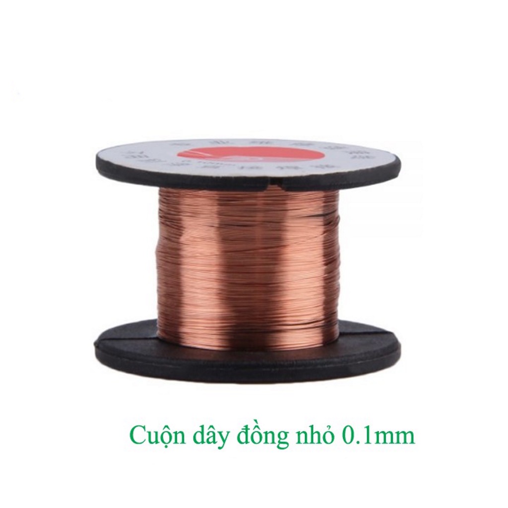 Cuộn Dây Đồng Quấn Động Cơ, Dây Câu Mạch 0.1mm