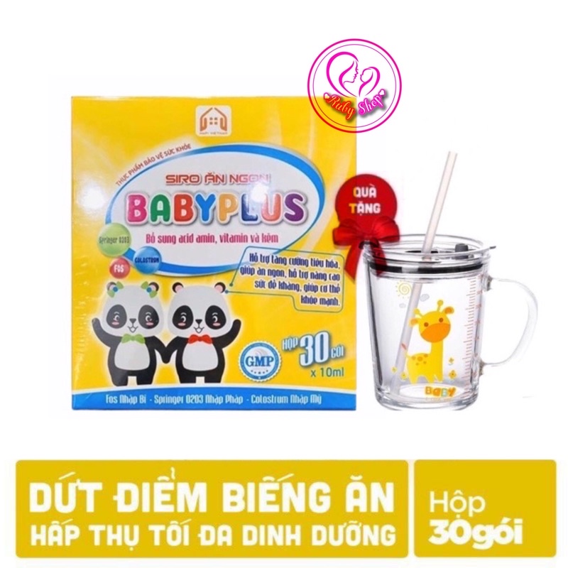 [Chính hãng] Siro ăn ngon Baby Plus hết biếng ăn, táo bón, bé tăng cân tốt + quà