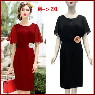 ĐẦM ÔM DỰ TIỆC KIỂU ĐẦM CÔNG SỞ , ĐẦM DÁNG ÔM ĐEN PHỐI VOAN,  ĐẦM CÔNG SỞ, ĐẦM DỰ TIỆC CAO CẤP ROMI3051