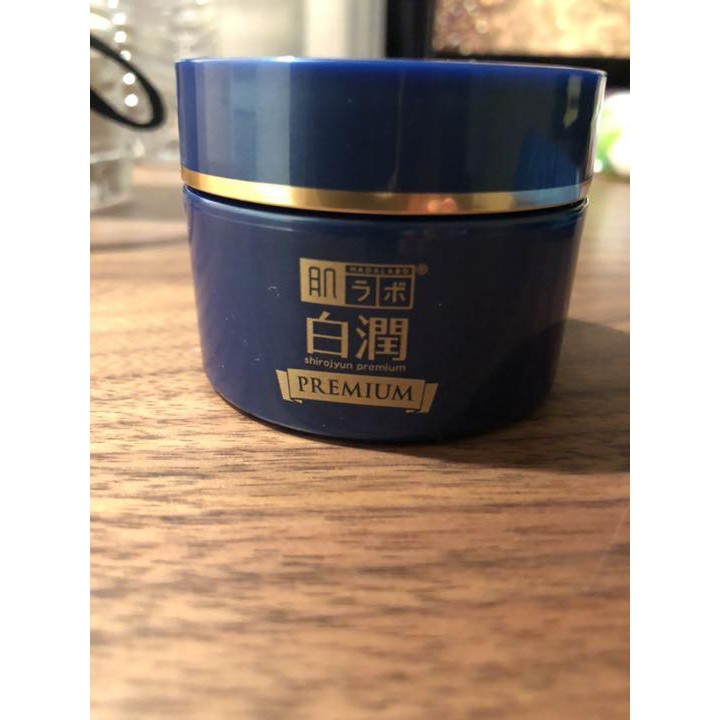 Kem dưỡng ẩm trắng da hadalabo premium 50g nội địa Nhật Bản- XANH ĐẬM
